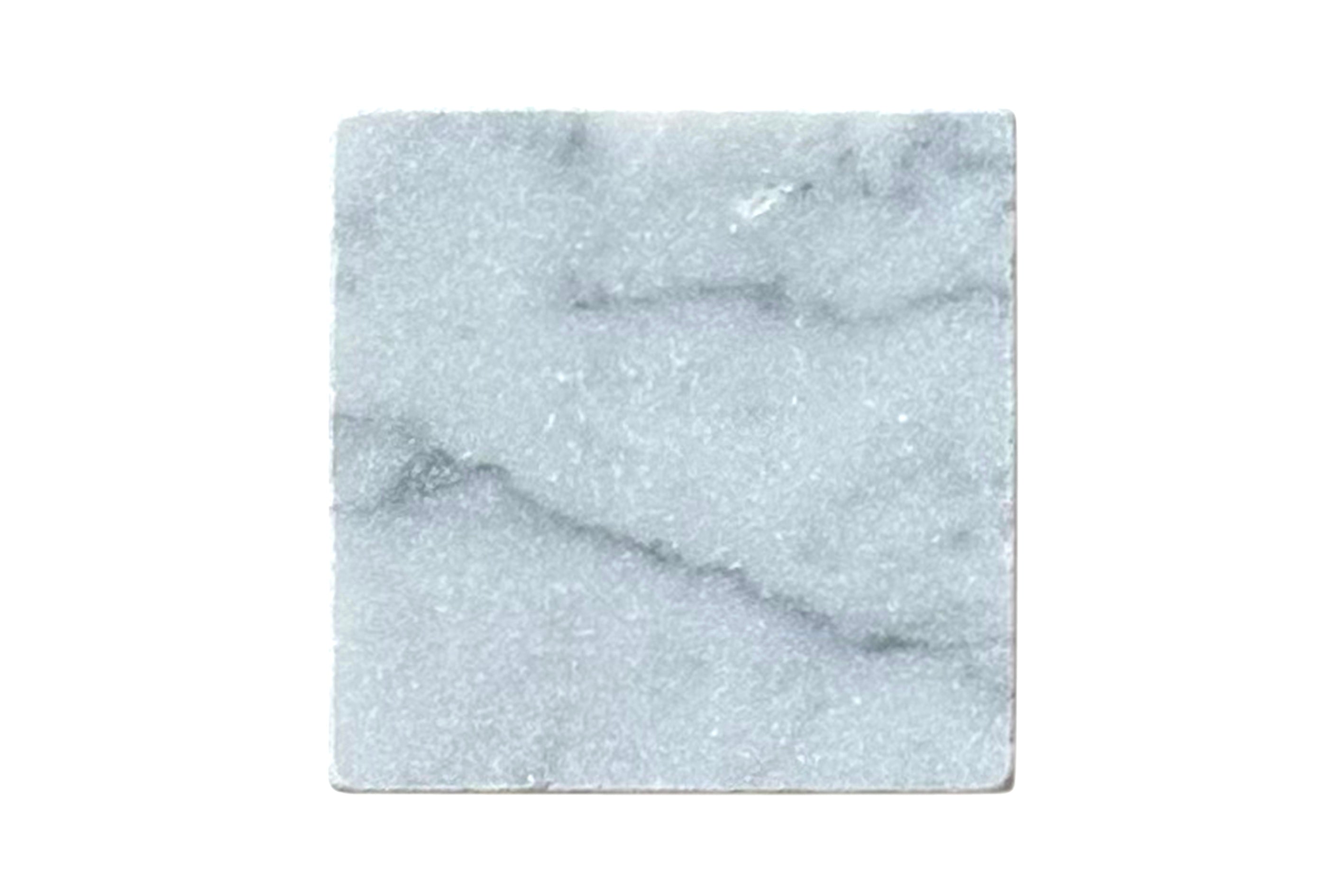 Bedrock Square Bianco Carrara Tumbled 100x100x10mm