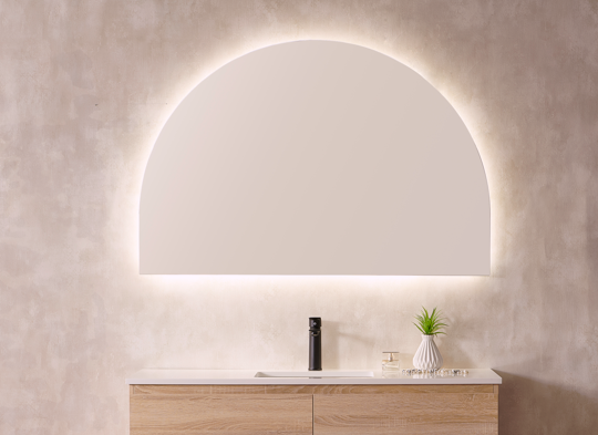Boston Half Moon LED Mirror Collection