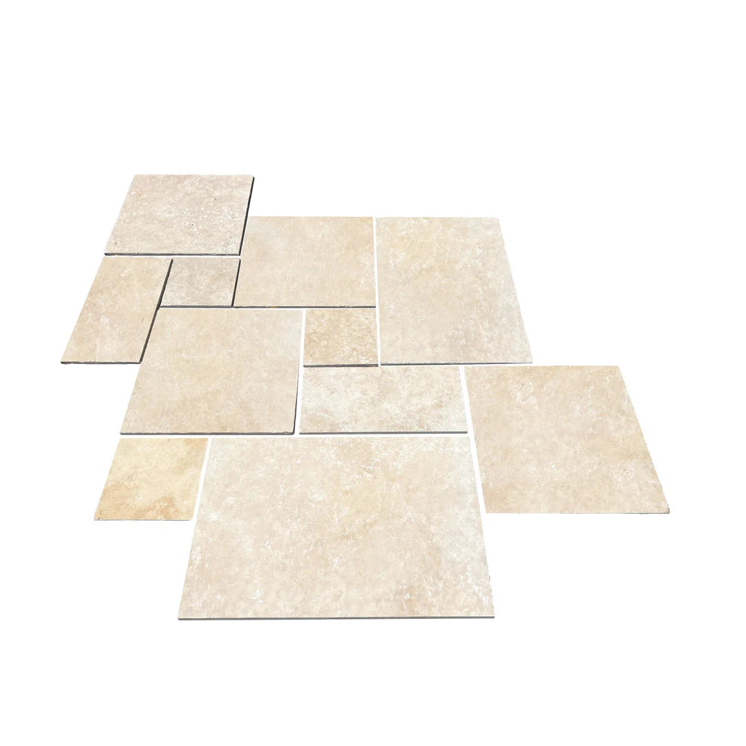 French Pattern Travertine Porcelain