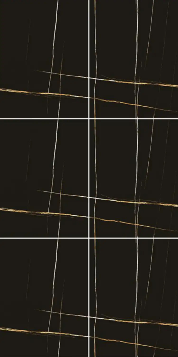 Noir Gold Polished 750 x 1500mm porcelain tile