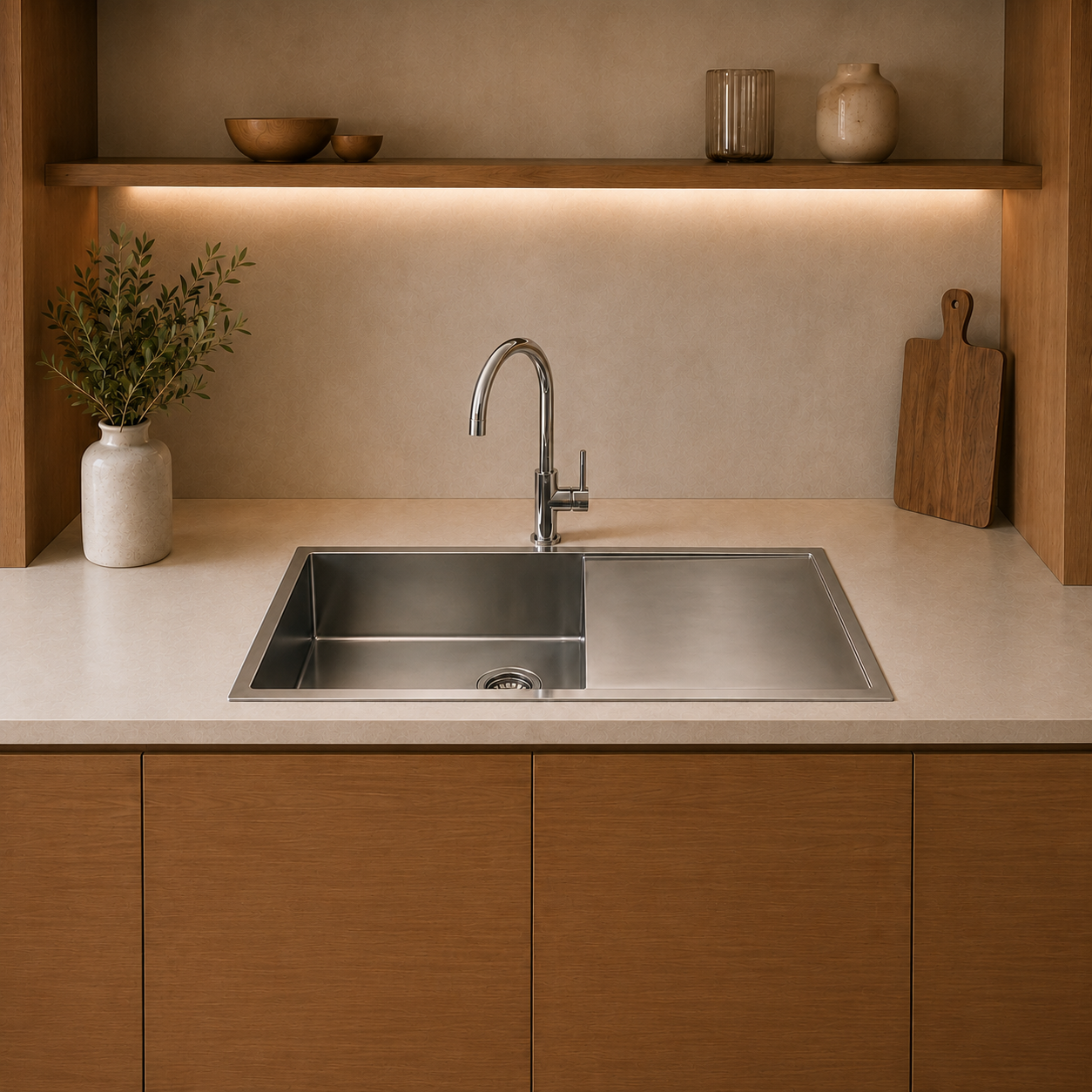 Atlas Handmade Single Bowl w/ Drainer