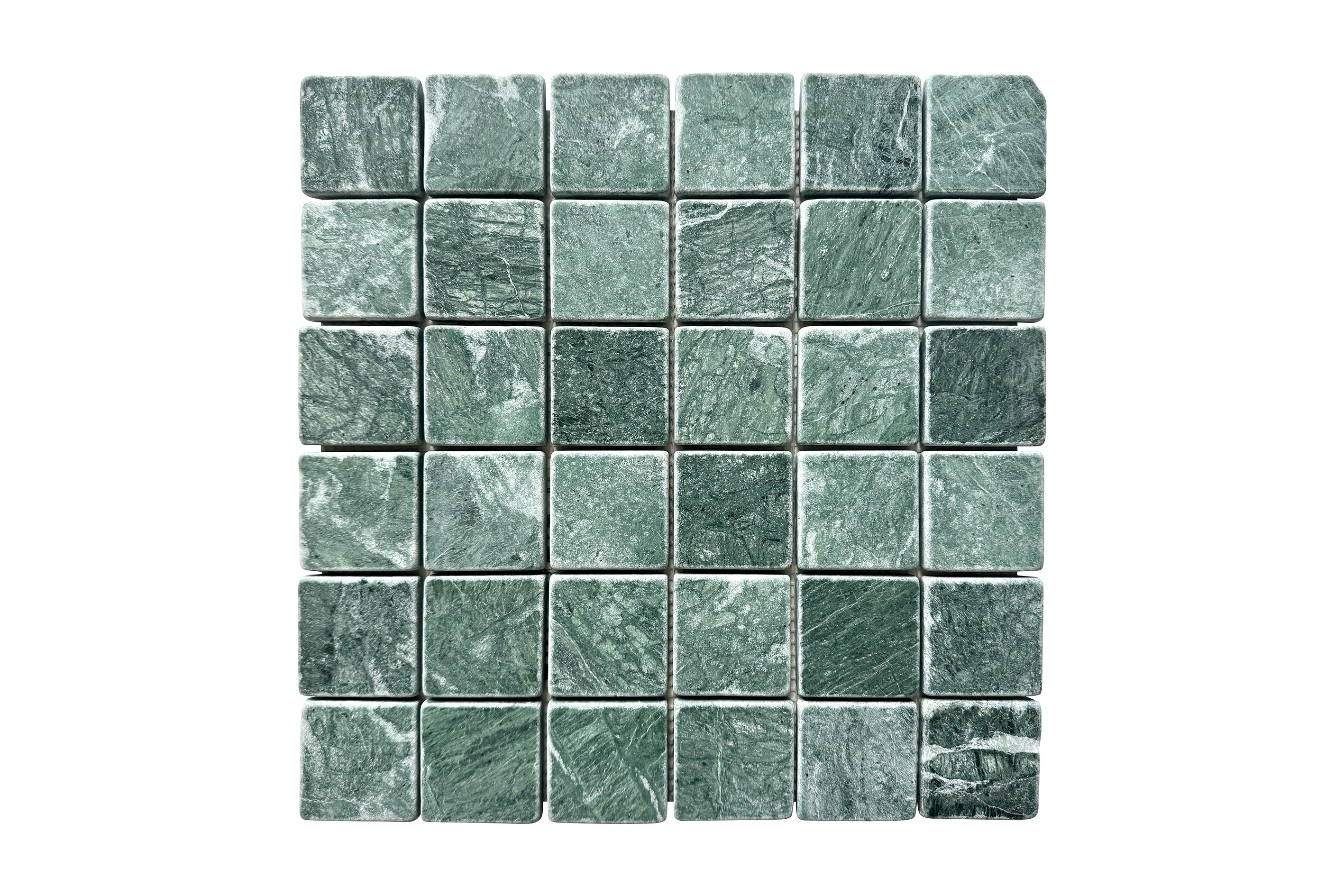 Bedrock Square 50x50mm Taj Green Tumbled 310x310x10mm