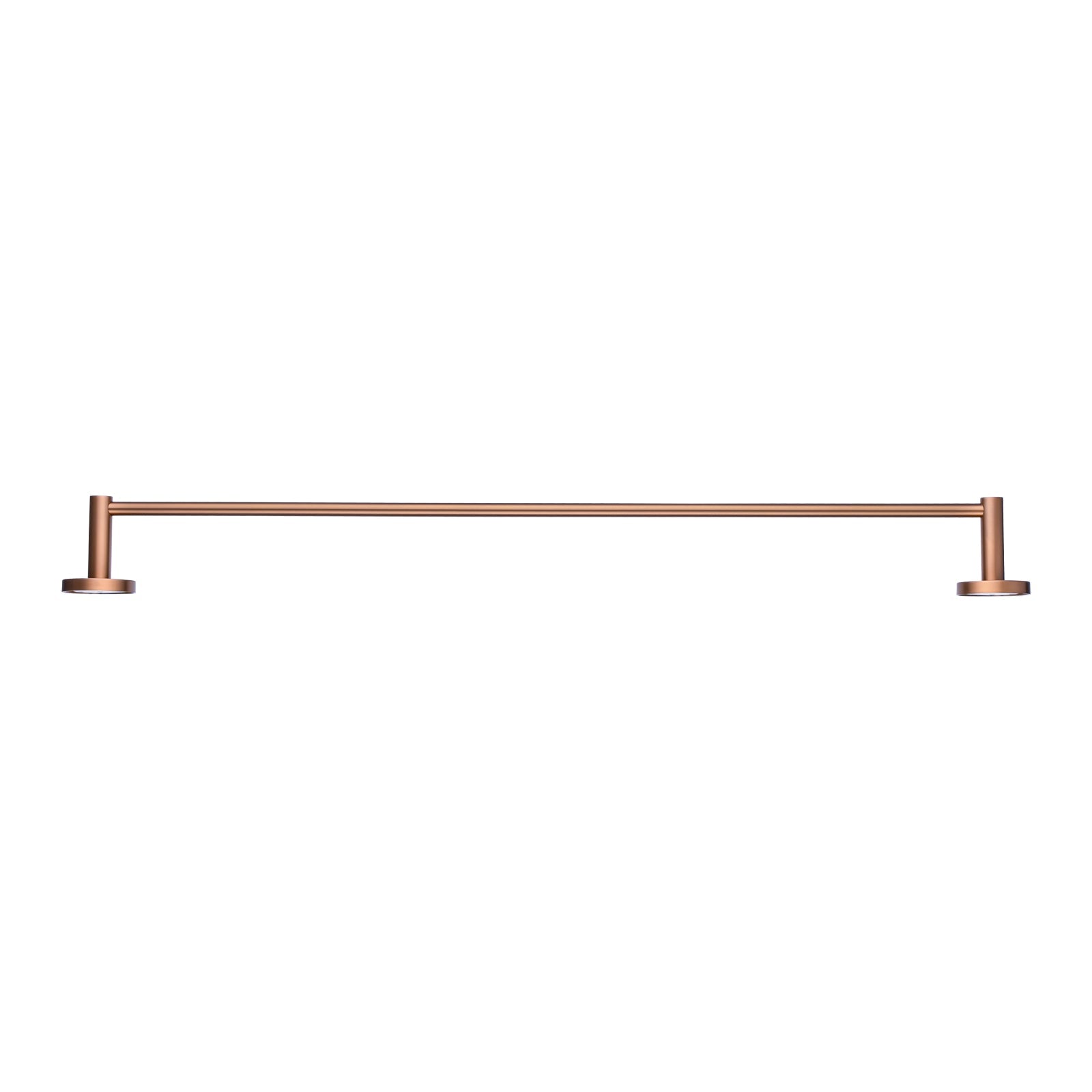 LUCID PIN - 800mm Brushed Copper Cuttable Single Towel Rail