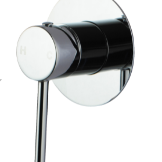 LUCID PIN Round Chrome Shower/Bath Wall Mixer(65mm Cover Plate)(color up)