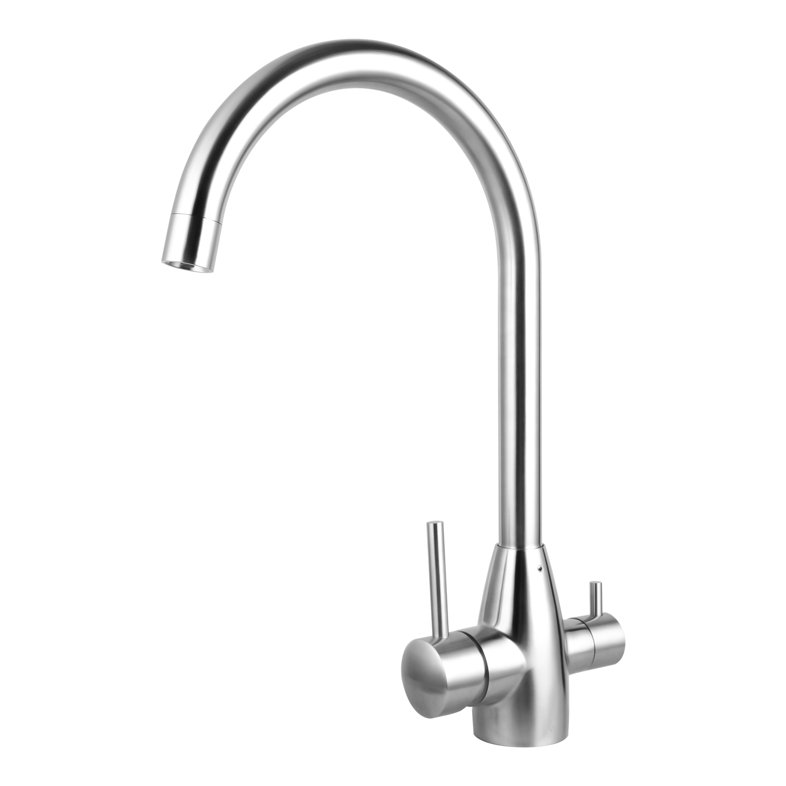 Chrome 3 Way Pure Drinking Water Hot & Cold Swivel Spout Kitchen Mixer