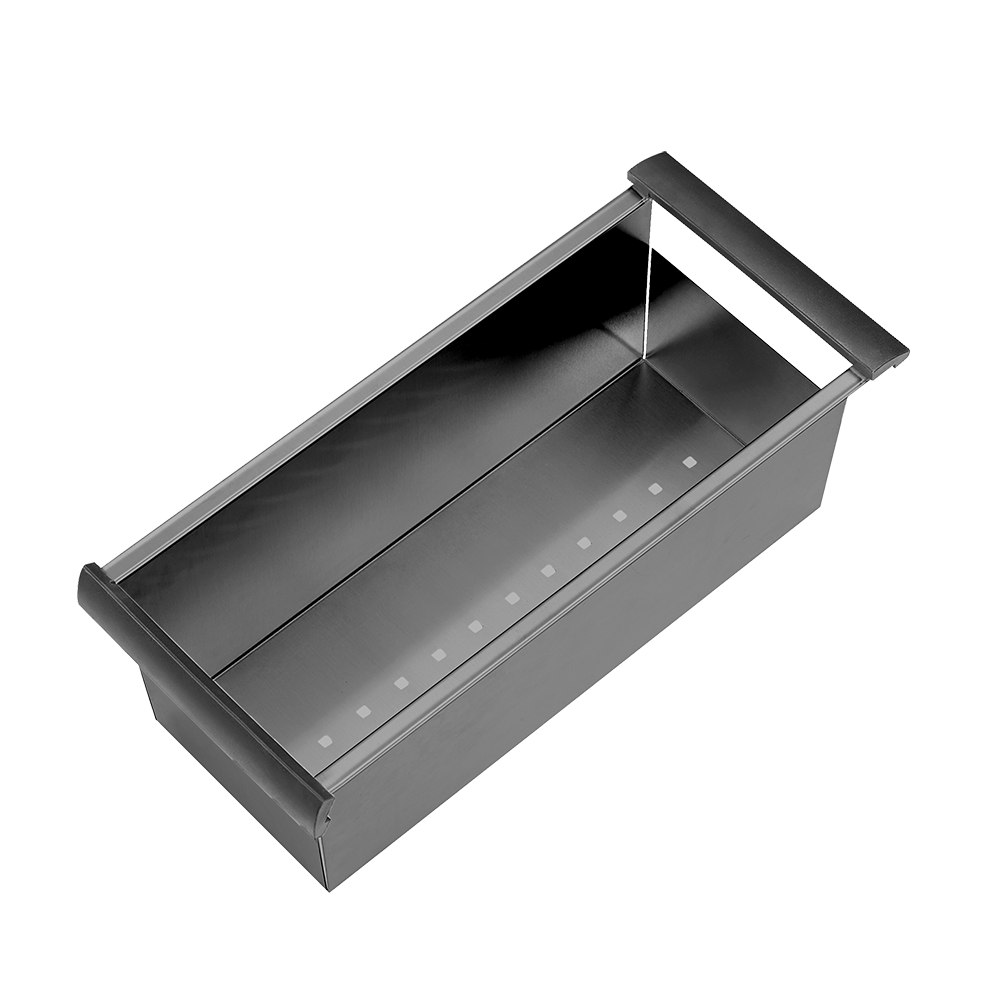 Atlas Handmade Double Bowl Kitchen Sink in Gunmetal Black