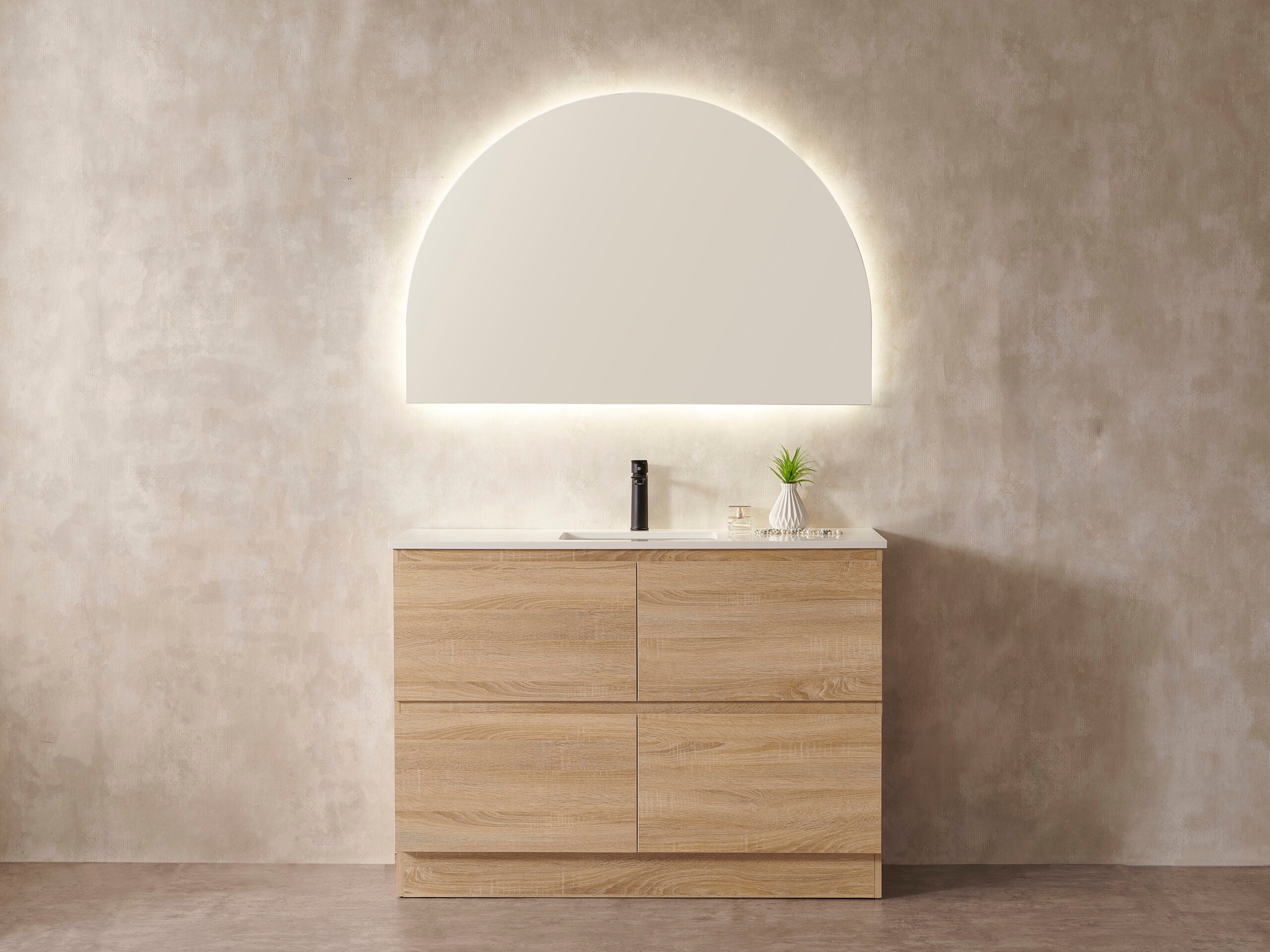 Boston Half Moon LED Mirror Collection