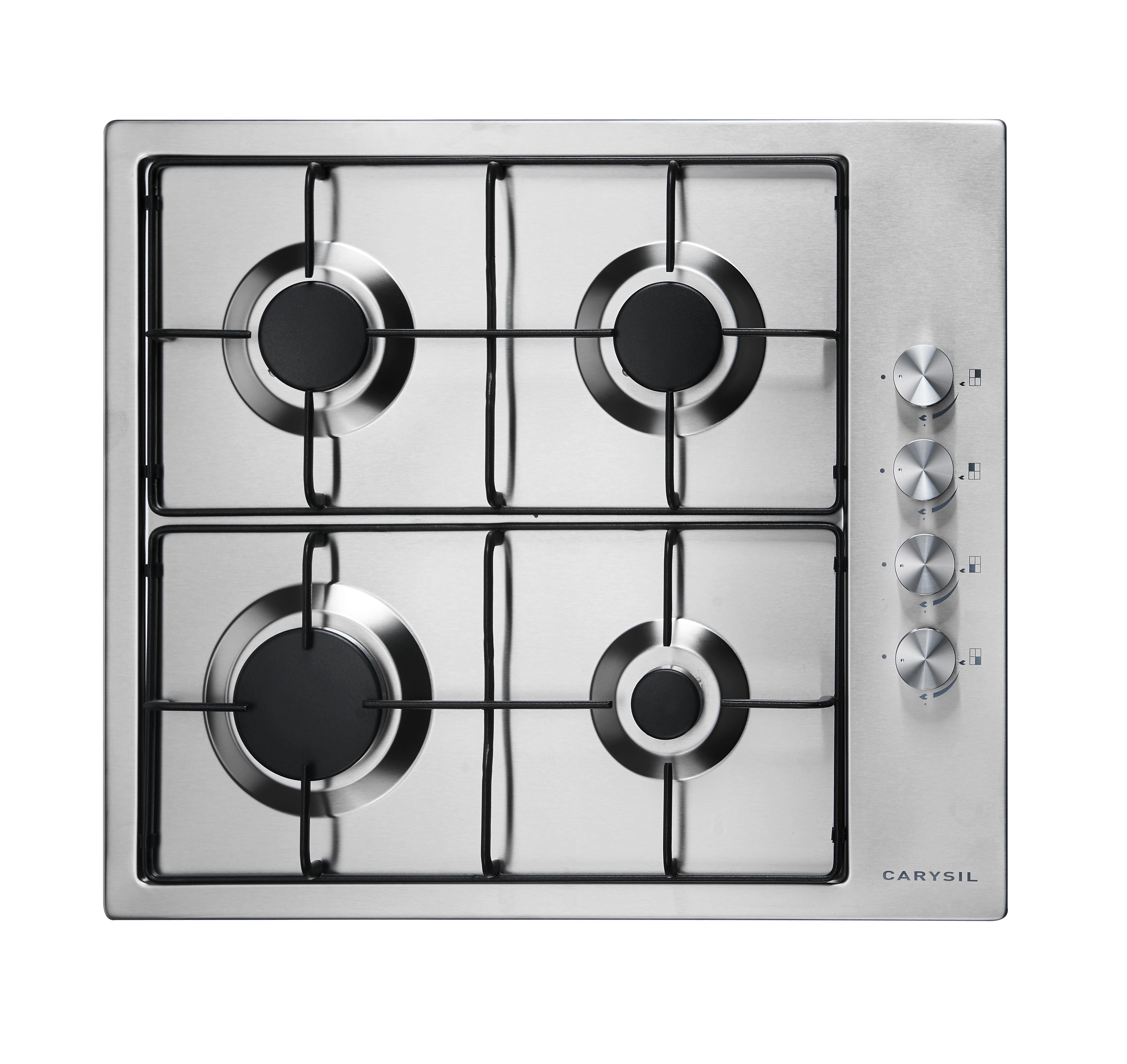 Carysil Built-In Stainless Steel 4 Burner Gas Hob