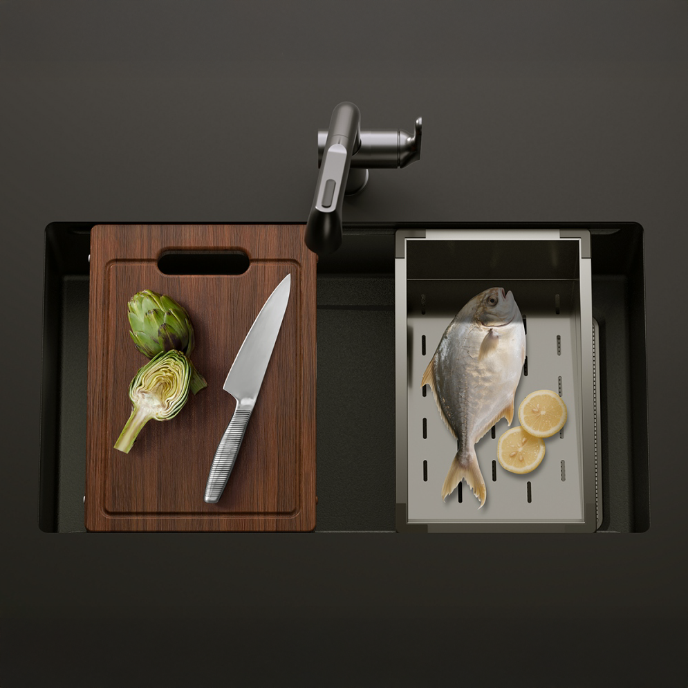 Novaq Handmade Kitchen Sink in Gold