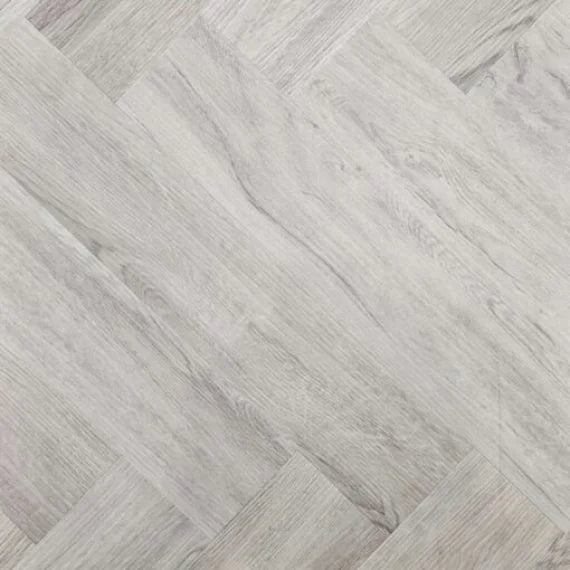 Empire Grey 8mm SPC hybrid herringbone flooring