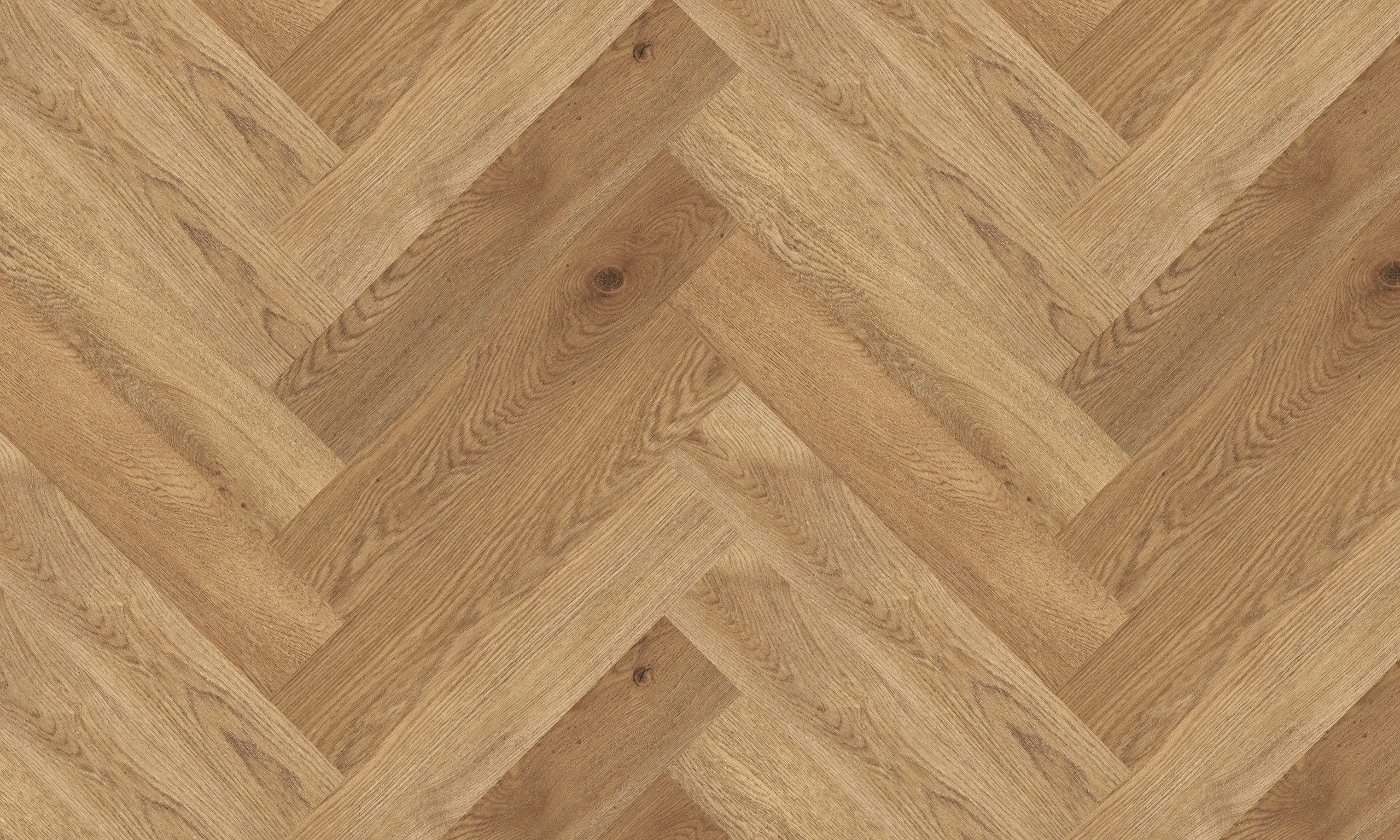 Blonde Oak Herringbone hybrid flooring 9mm
