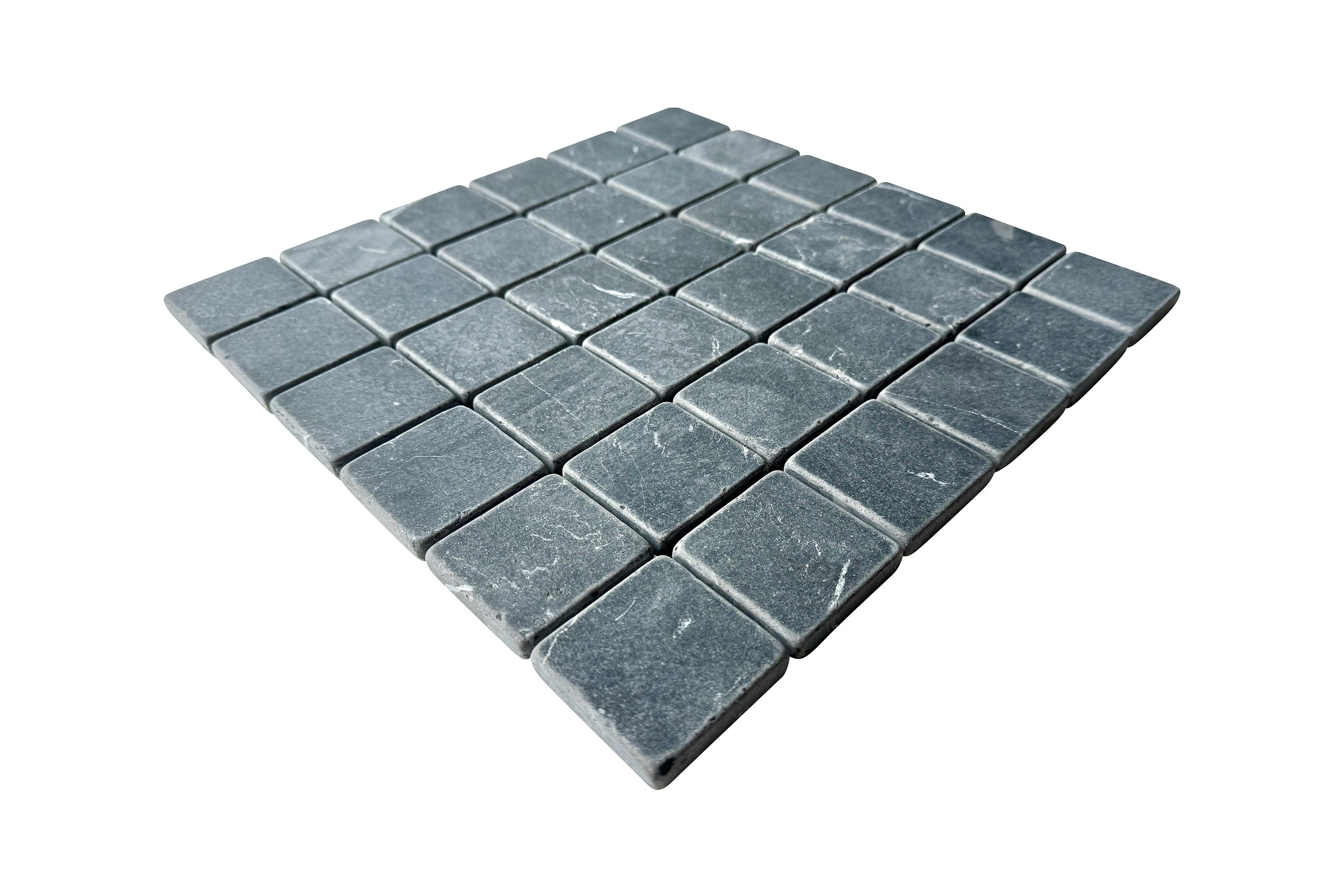 Bedrock Square 50x50mm Nero Marquina Tumbled 310x310x10mm