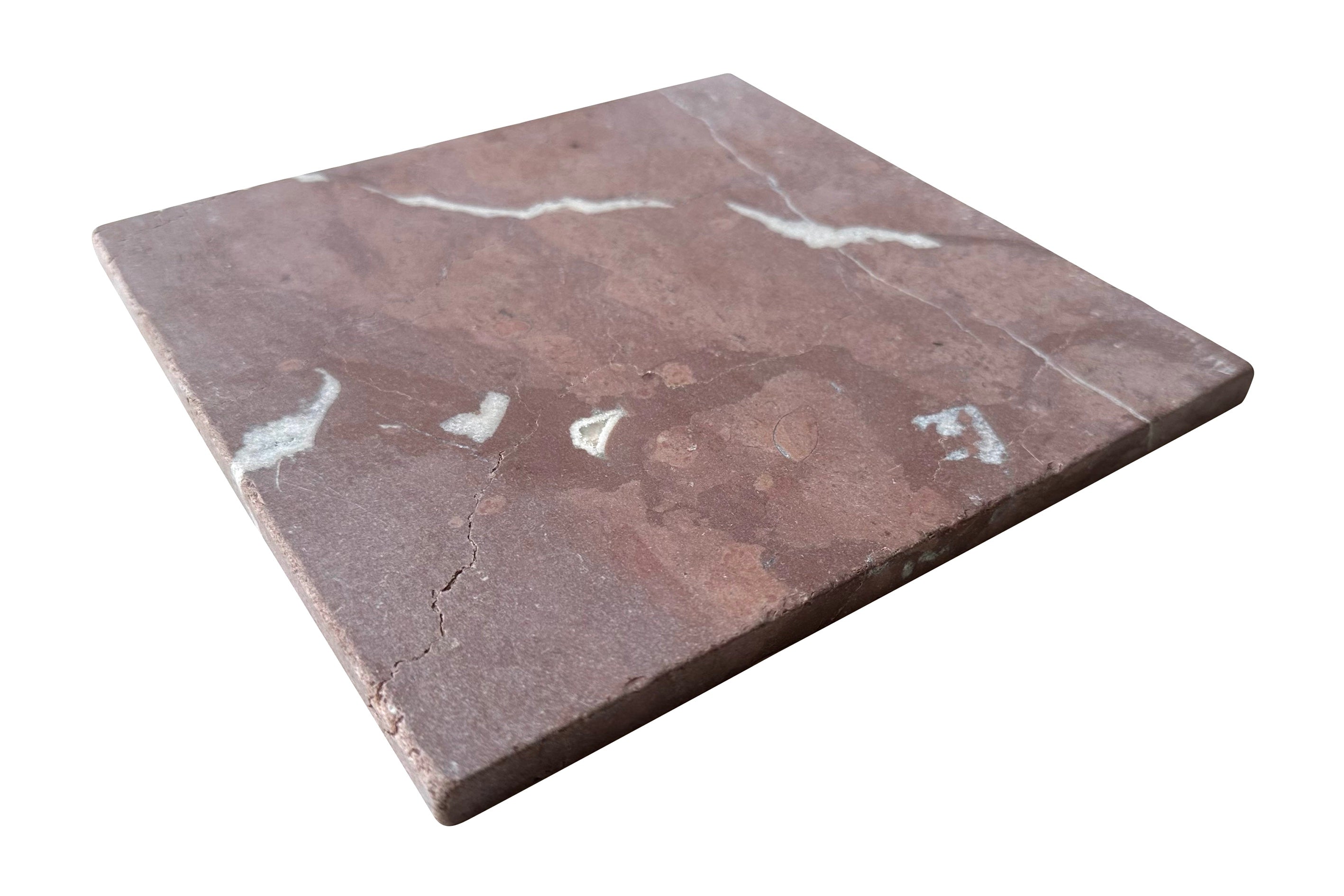 Bedrock Square Rosso Verona Tumbled 200x200x10mm