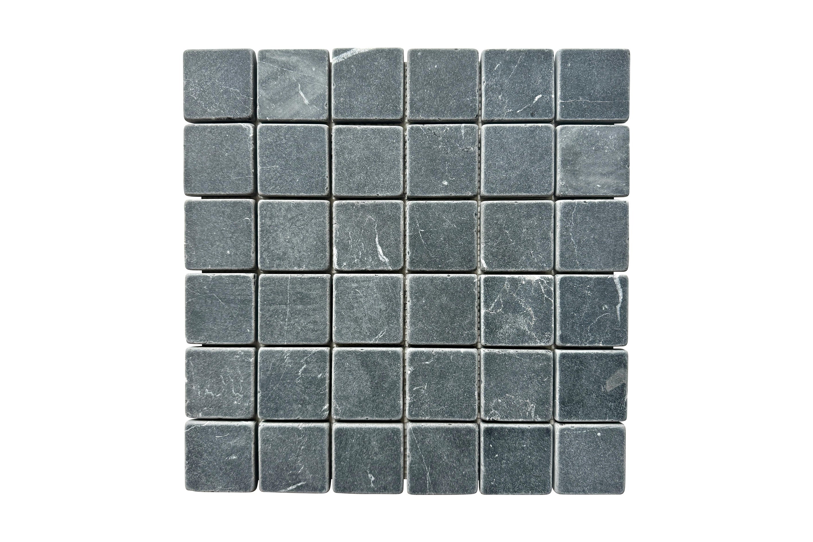 Bedrock Square 50x50mm Nero Marquina Tumbled 310x310x10mm