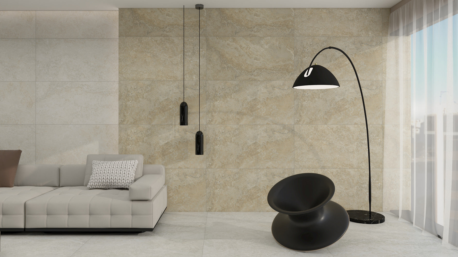 Travertine Cross Crema Matt