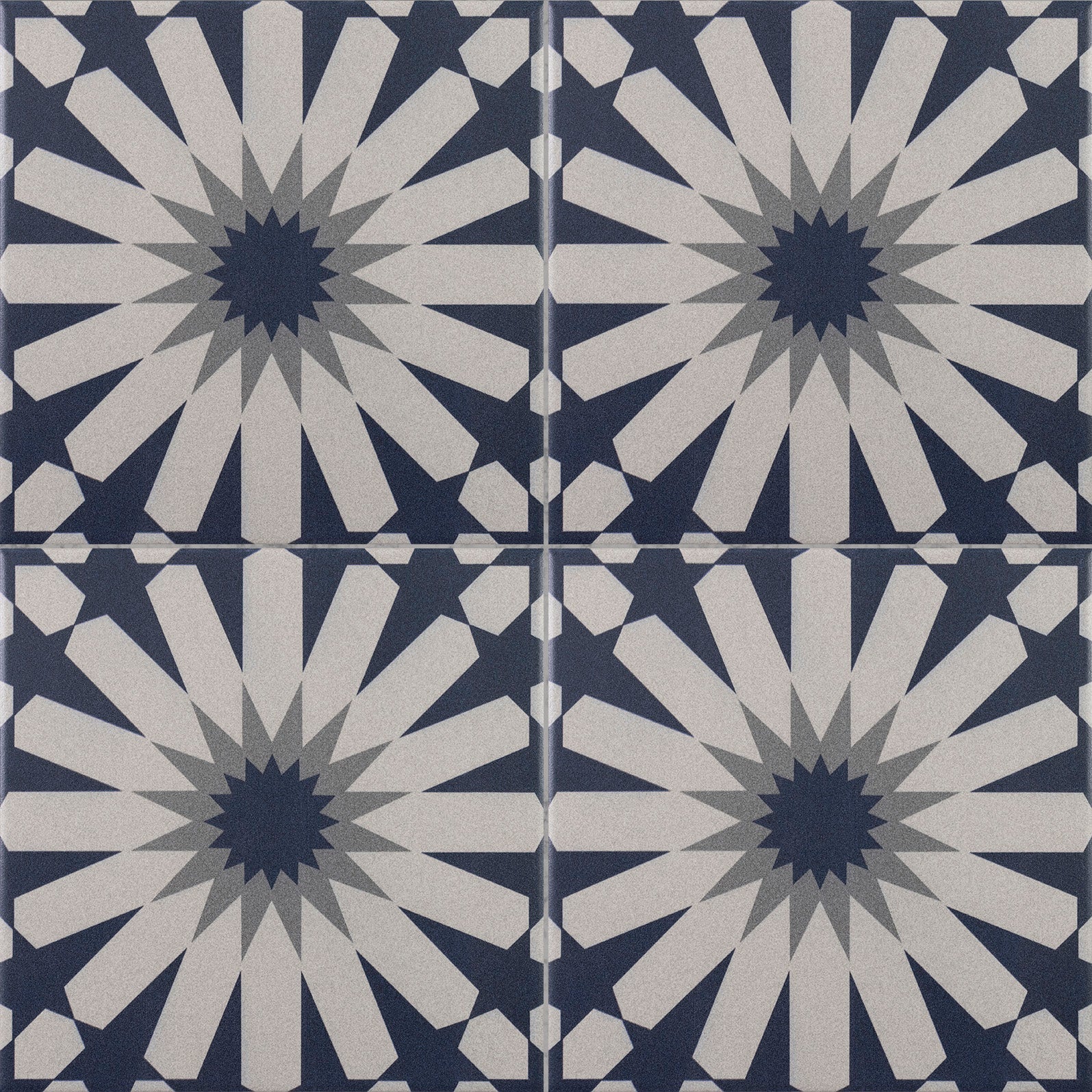 Fes Teal Blue Floor Tile