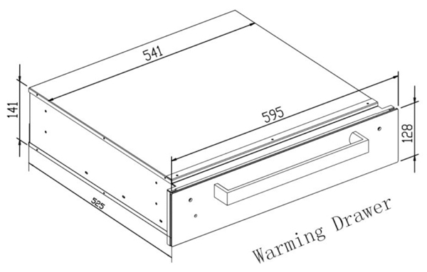 Carysil Warming Drawer 14 cm Height