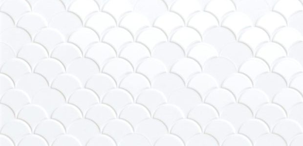 Fish scale 3D White