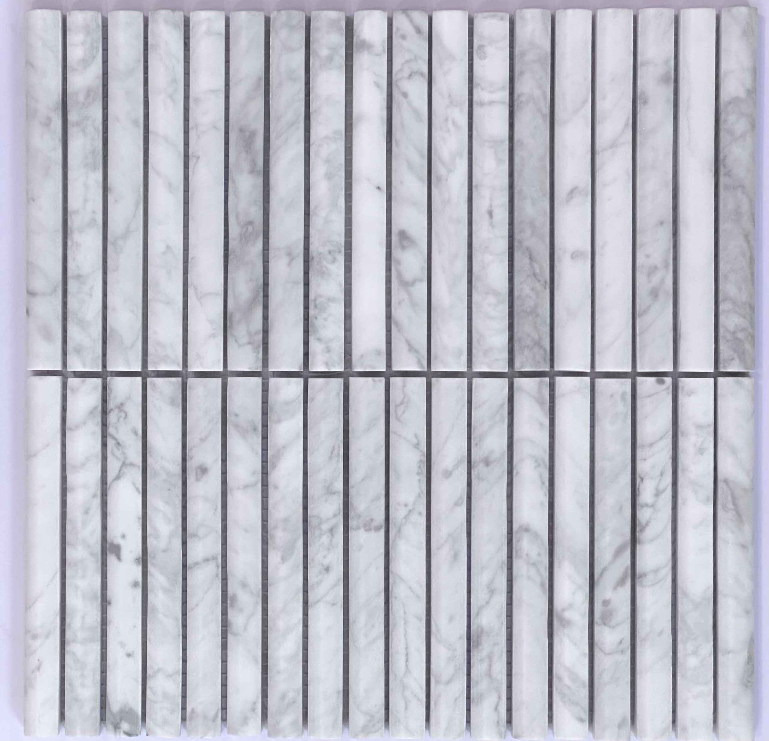 Carrara Marble Convex Mosaics