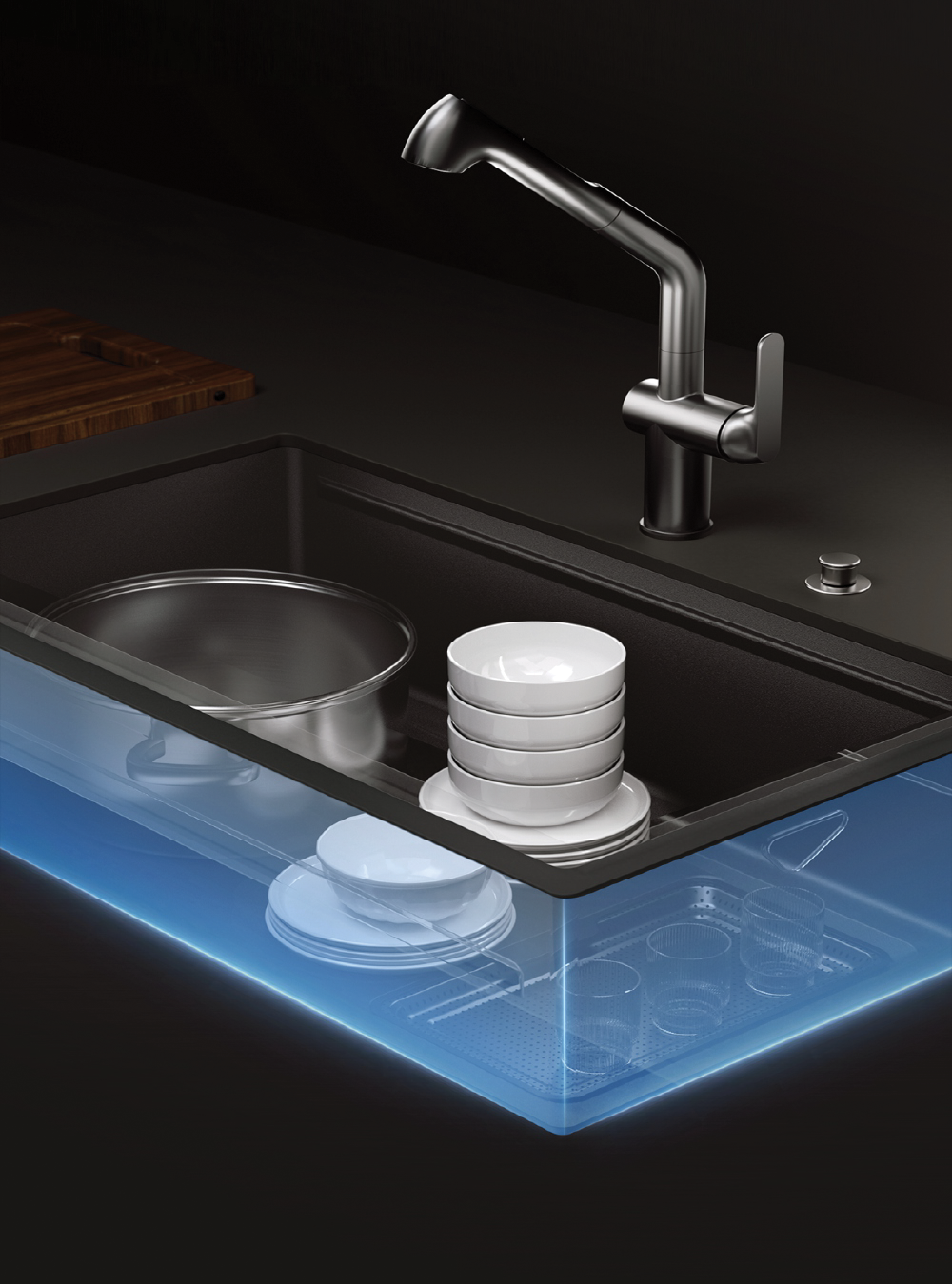 Novaq Handmade Kitchen Sink in Raw Stainless Steel
