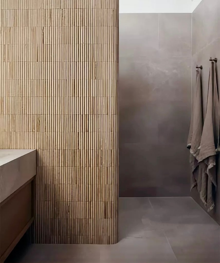Ivory Travertine Convex Mosaics