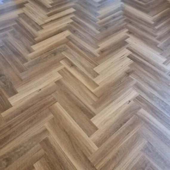 QLD Spotted Gum 8mm SPC hybrid herringbone flooring