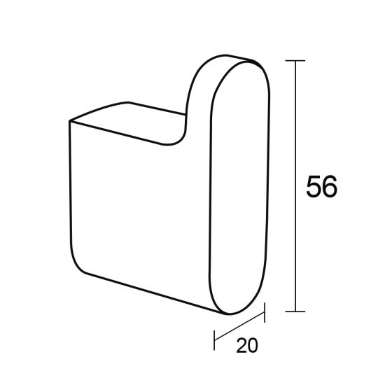 VOG Series Brushed Nickel Round Robe Hook