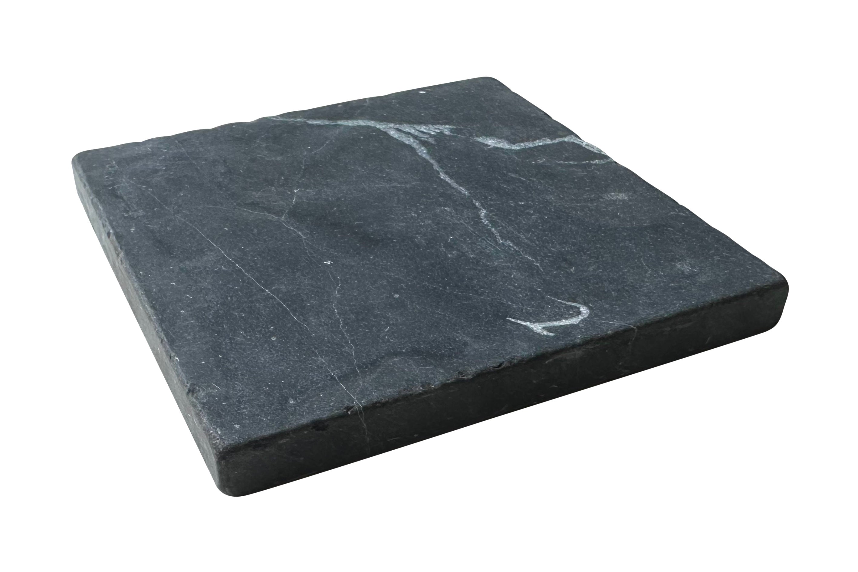 Bedrock Square Nero Marquina Tumbled 100x100x10mm
