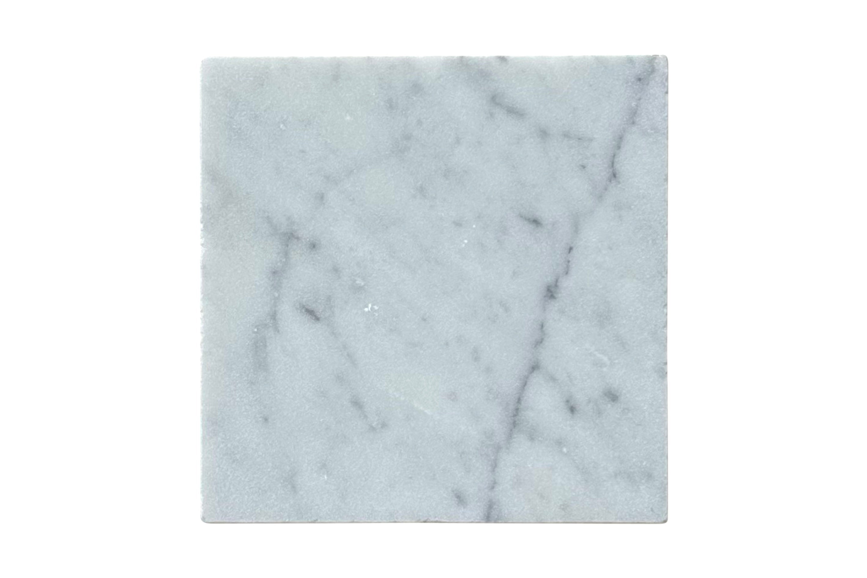 Bedrock Square Bianco Carrara Tumbled 200x200x10mm