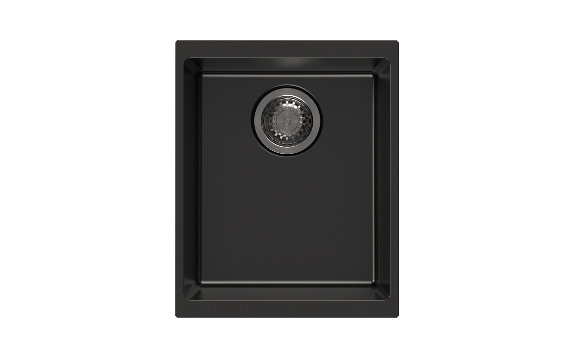 370 x 460 x 200mm Carysil Enigma 100N Single Bowl Granite Kitchen/Laundry Sink Top/Flush/Under Mount
